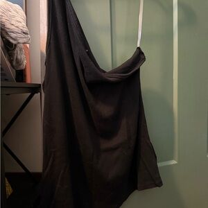 A New Day One Sleeve Black Tank Top